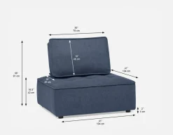 LEON 1-pc modular interchangeable sofa