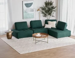 LEON 2-pc modular interchangeable sofa