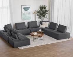 LEON 8-pc modular interchangeable sofa