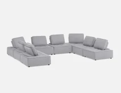 LEON 8-pc modular interchangeable sofa