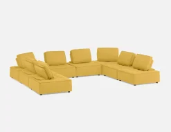 LEON 8-pc modular interchangeable sofa