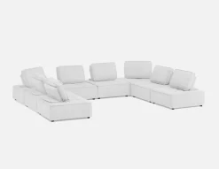 LEON 8-pc modular interchangeable sofa
