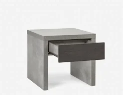 LIAM industrial chic end table 56 cm