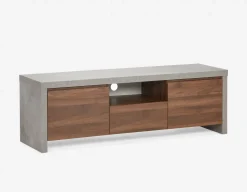 LIAM industrial chic end table 56 cm