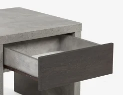 LIAM industrial chic end table 56 cm
