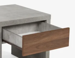 LIAM industrial chic end table 56 cm