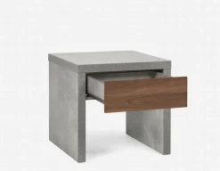 LIAM industrial chic end table 56 cm