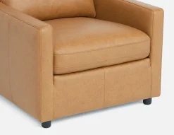 LIMA modern 100% leather armchair