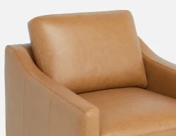 LIMA modern 100% leather armchair