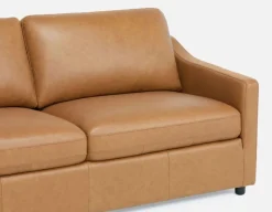 LIMA modern 100% leather 3-seater sofa