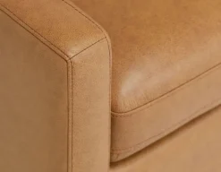 LIMA modern 100% leather 3-seater sofa