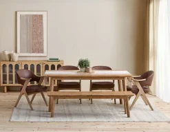 LORENA ash wood dining armchair