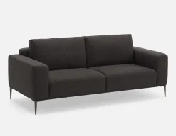 LORETTA mid-century modern velvet 3-seater sofa