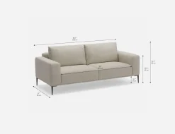 LOUNIS contemporary 3-seater sofa