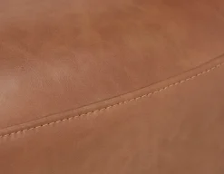 MAGNUS leatherette dining chair on casters