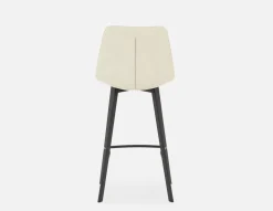 MALI mid-century modern bar stool with backrest 76 cm