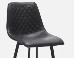 MALI mid-century modern bar stool with backrest 76 cm