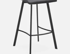 MALI mid-century modern bar stool with backrest 76 cm