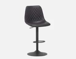MALI mid-century modern bar stool with backrest 76 cm