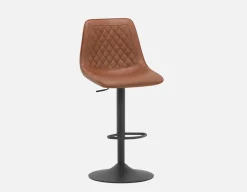 MALI mid-century modern bar stool with backrest 76 cm