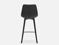 MALI mid-century modern bar stool with backrest 76 cm