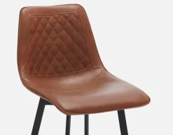 MALI mid-century modern bar stool with backrest 76 cm