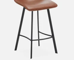 MALI mid-century modern bar stool with backrest 76 cm