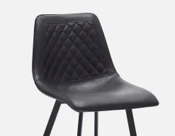 MALI mid-century modern counter stool with backrest 61 cm