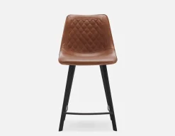 MALI mid-century modern counter stool with backrest 61 cm