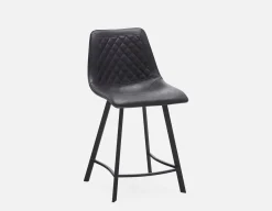 MALI mid-century modern counter stool with backrest 61 cm