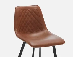 MALI mid-century modern counter stool with backrest 61 cm