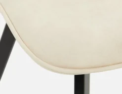 MALI mid-century modern counter stool with backrest 61 cm