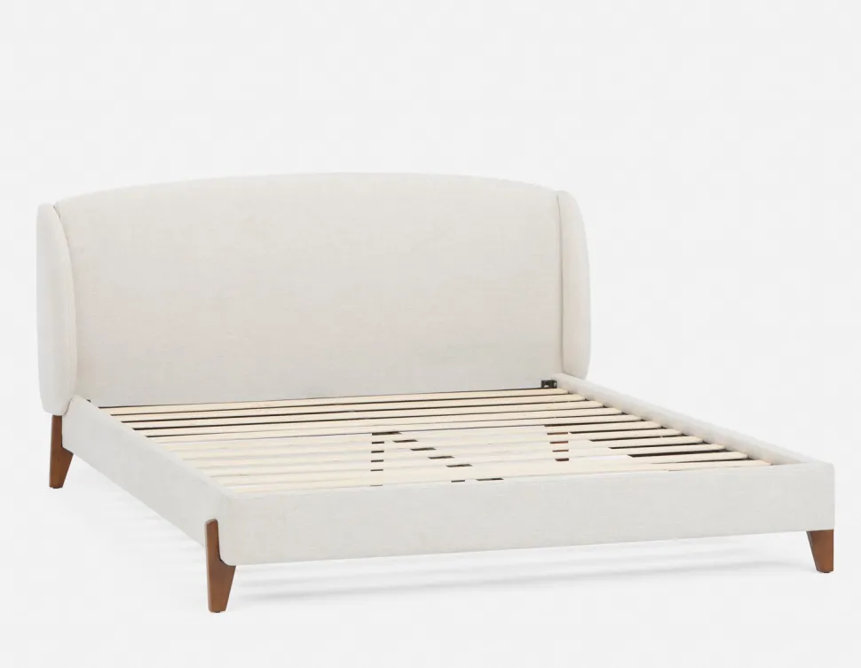 MARCIA mid-century modern upholstered king size bed
