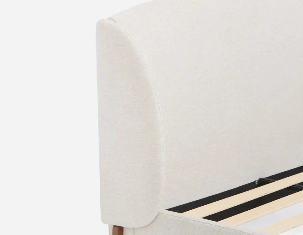 MARCIA mid-century modern upholstered king size bed