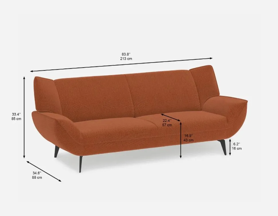 MARJORIE modern contemporary sofa