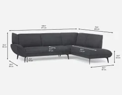 MARJORIE modern contemporary sectional-sofa