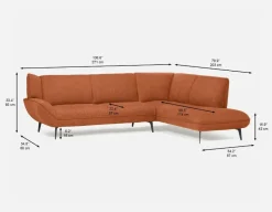 MARJORIE modern contemporary sectional-sofa