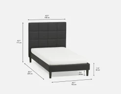 MARVELL modern twin size bed