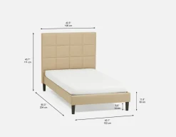 MARVELL modern twin size bed