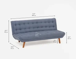 MAXIMUS tufted sofa-bed
