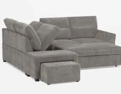 MINNESOTA left-facing sectional sofa-bed with storage