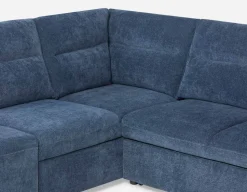 MINNESOTA left-facing sectional sofa-bed with storage