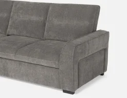 MINNESOTA left-facing sectional sofa-bed with storage
