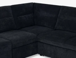 MINNESOTA left-facing sectional sofa-bed with storage