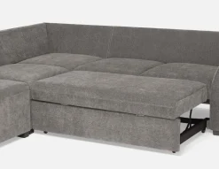 MINNESOTA left-facing sectional sofa-bed with storage