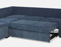 MINNESOTA left-facing sectional sofa-bed with storage