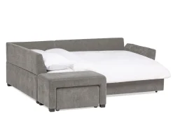 MINNESOTA left-facing sectional sofa-bed with storage