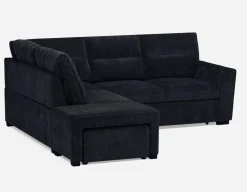 MINNESOTA left-facing sectional sofa-bed with storage