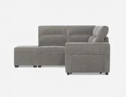 MINNESOTA left-facing sectional sofa-bed with storage