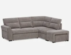 MINNESOTA right-facing sectional sofa-bed with storage